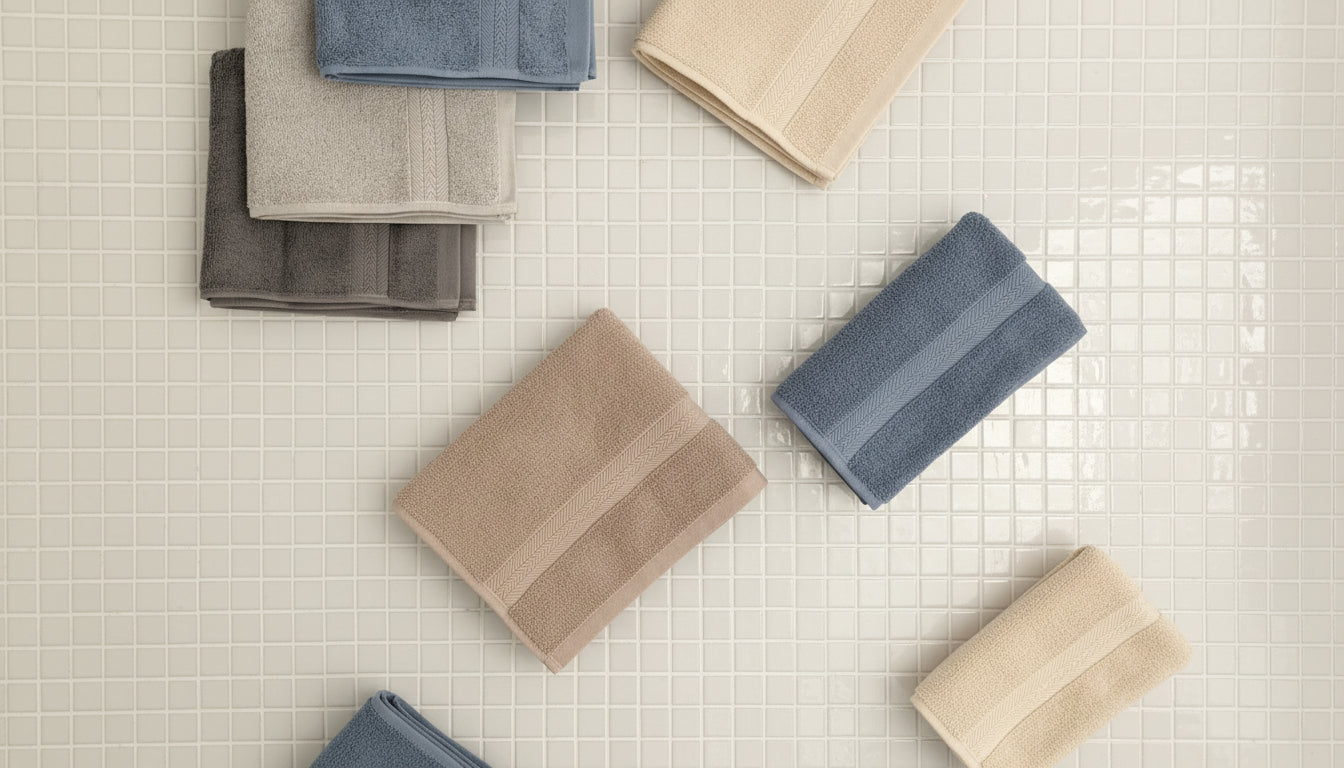 Linge de bain en couleurs