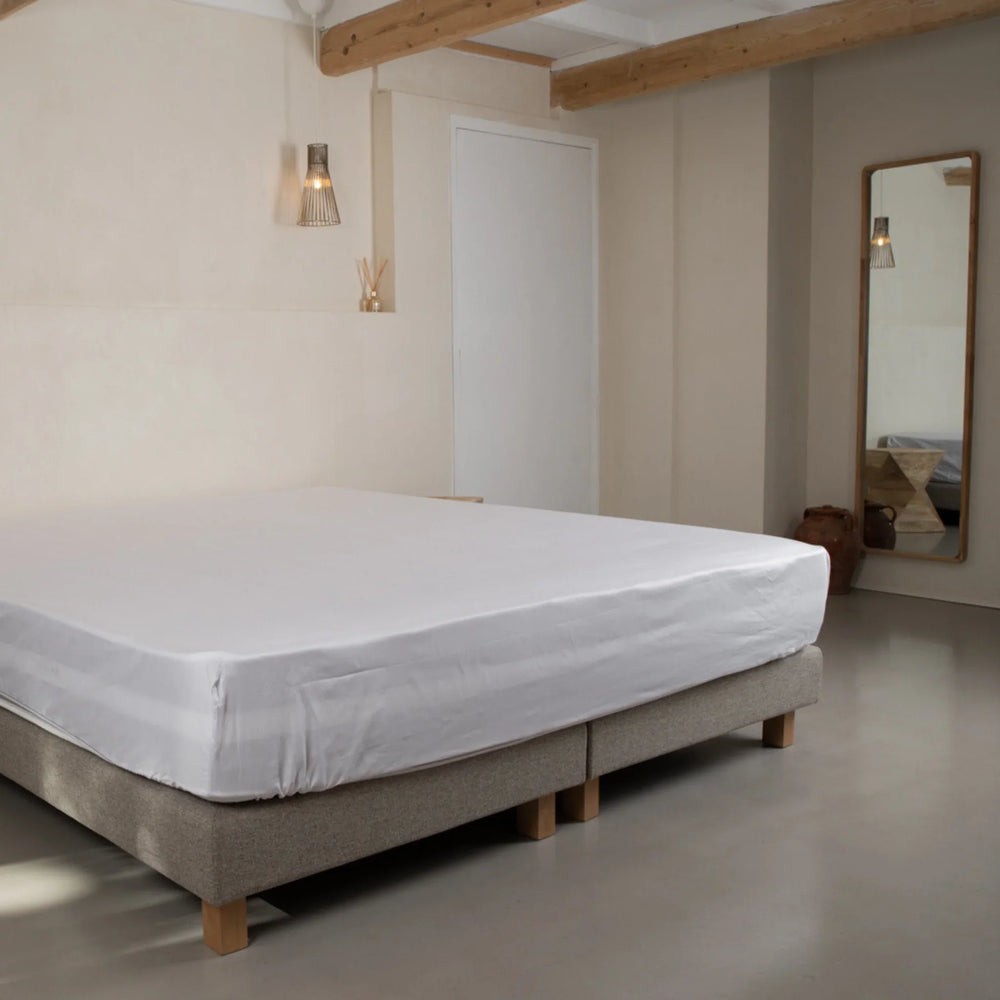 Drap Plat Ultra Doux En Polycoton Hôtelier - Respirant Et Confortable, Plusieurs Tailles