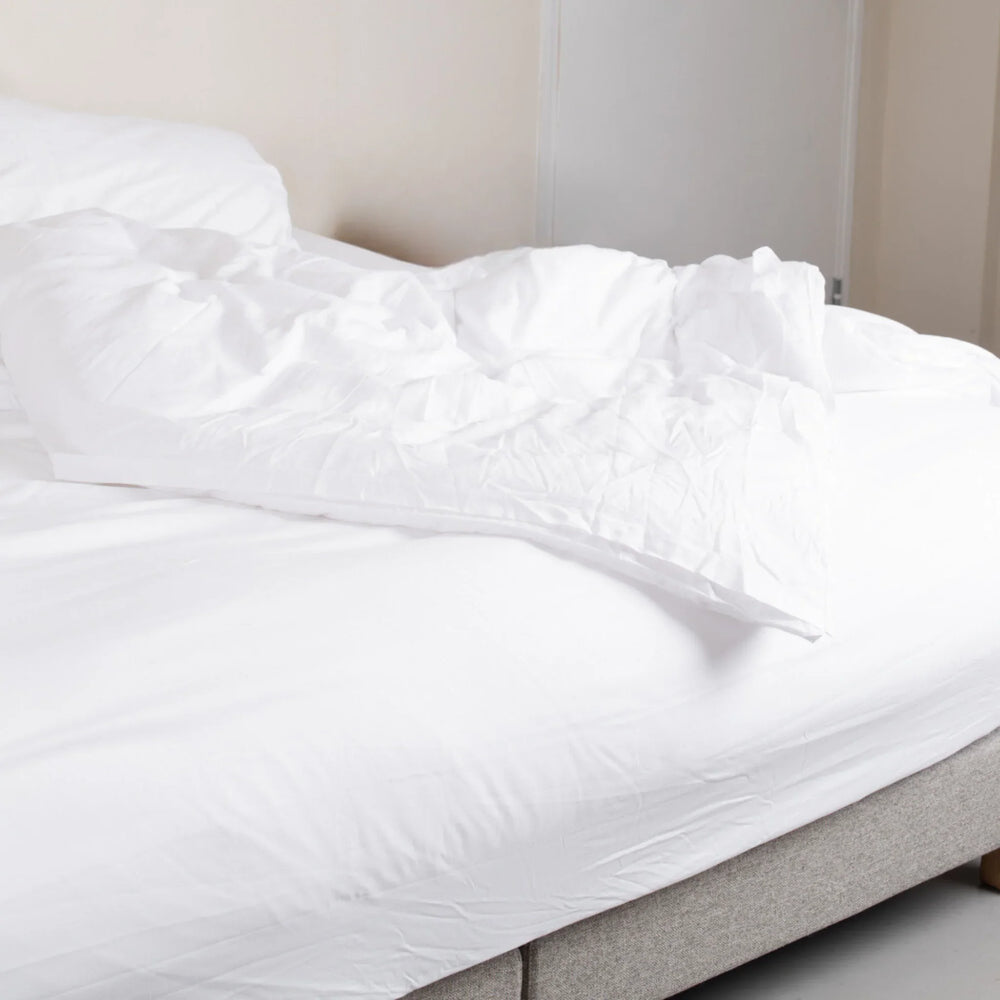 Housse De Couette King Size 300x300 Cm Polycoton Ivoire - Douceur Et Confort Exceptionnel Pour Grands Lits